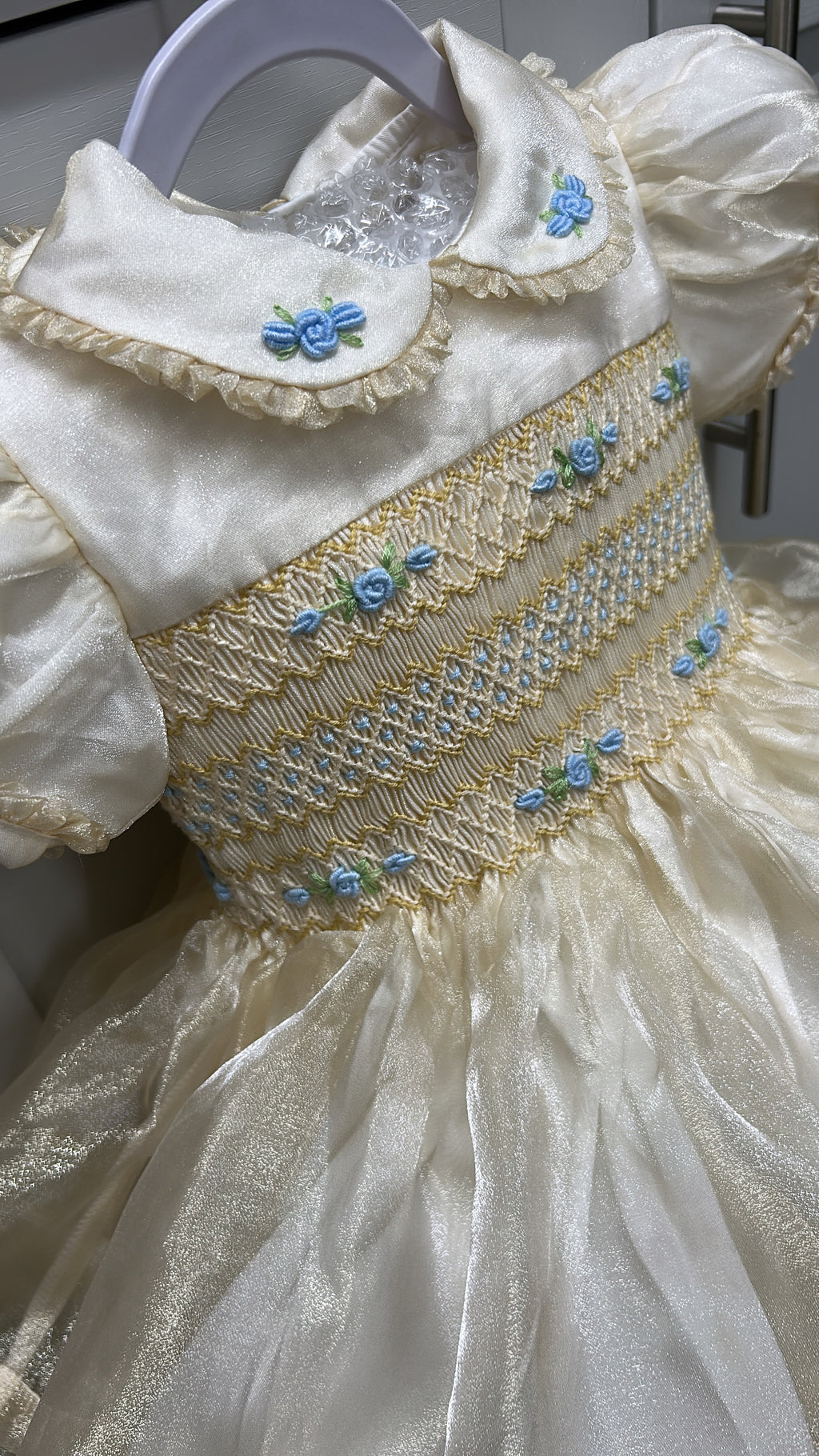 Cream organza dress