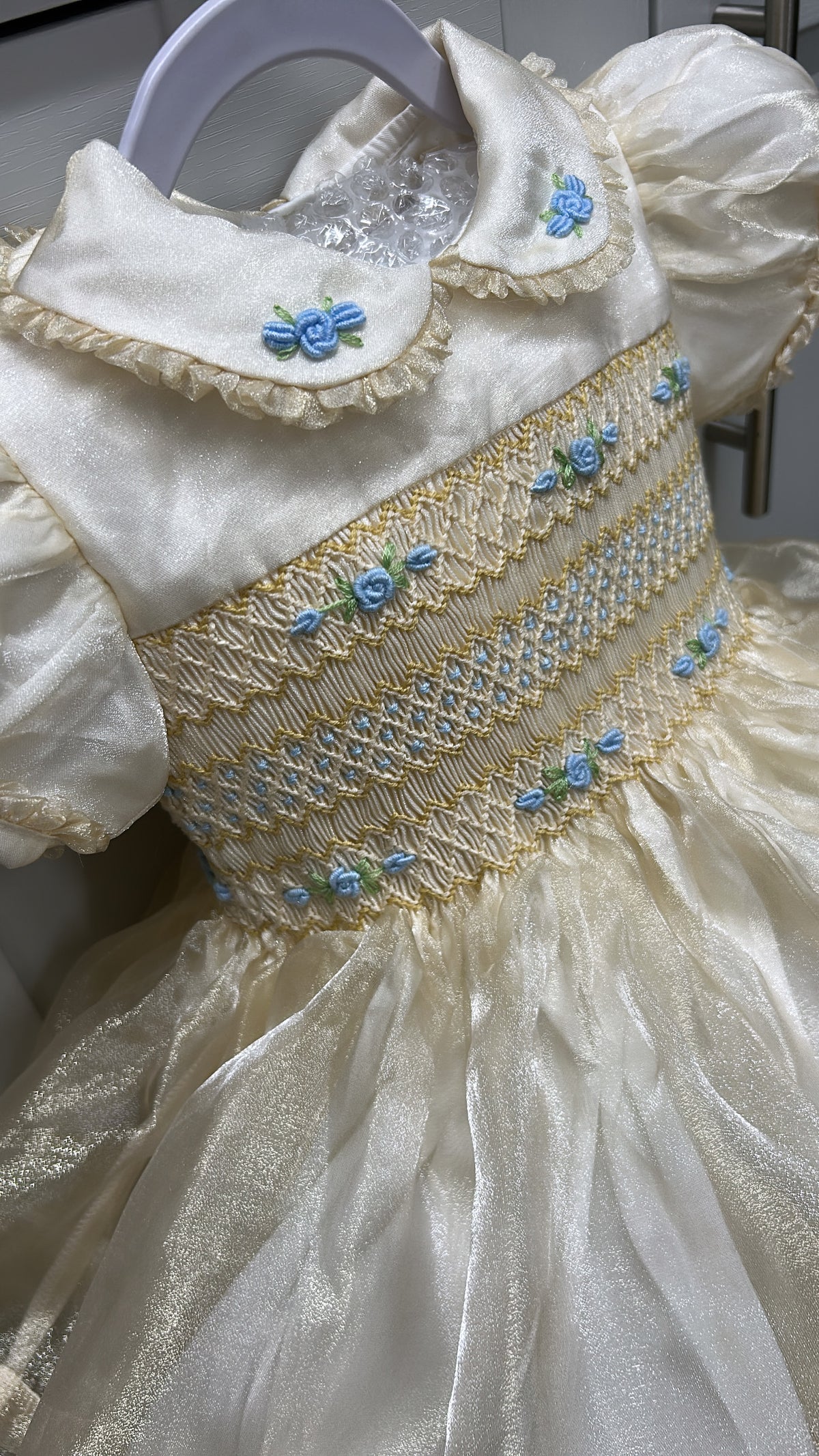 Cream organza dress