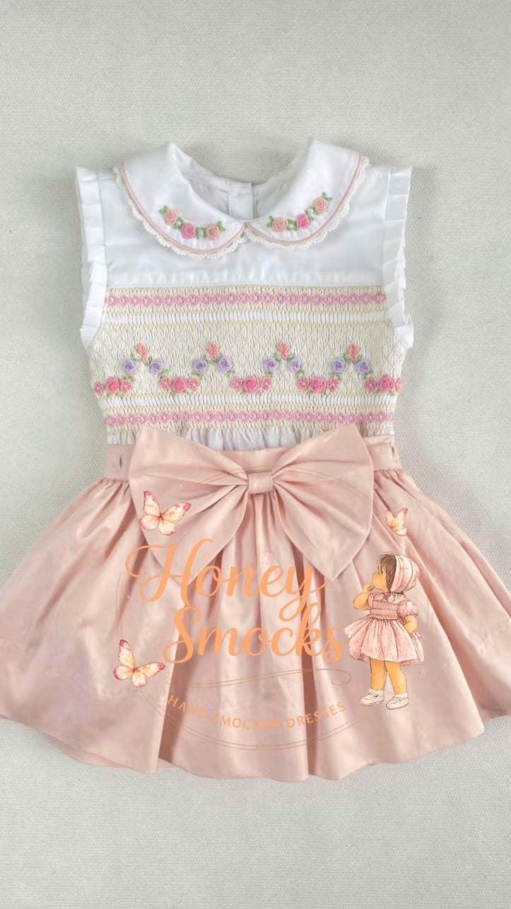 Garland skirted romper