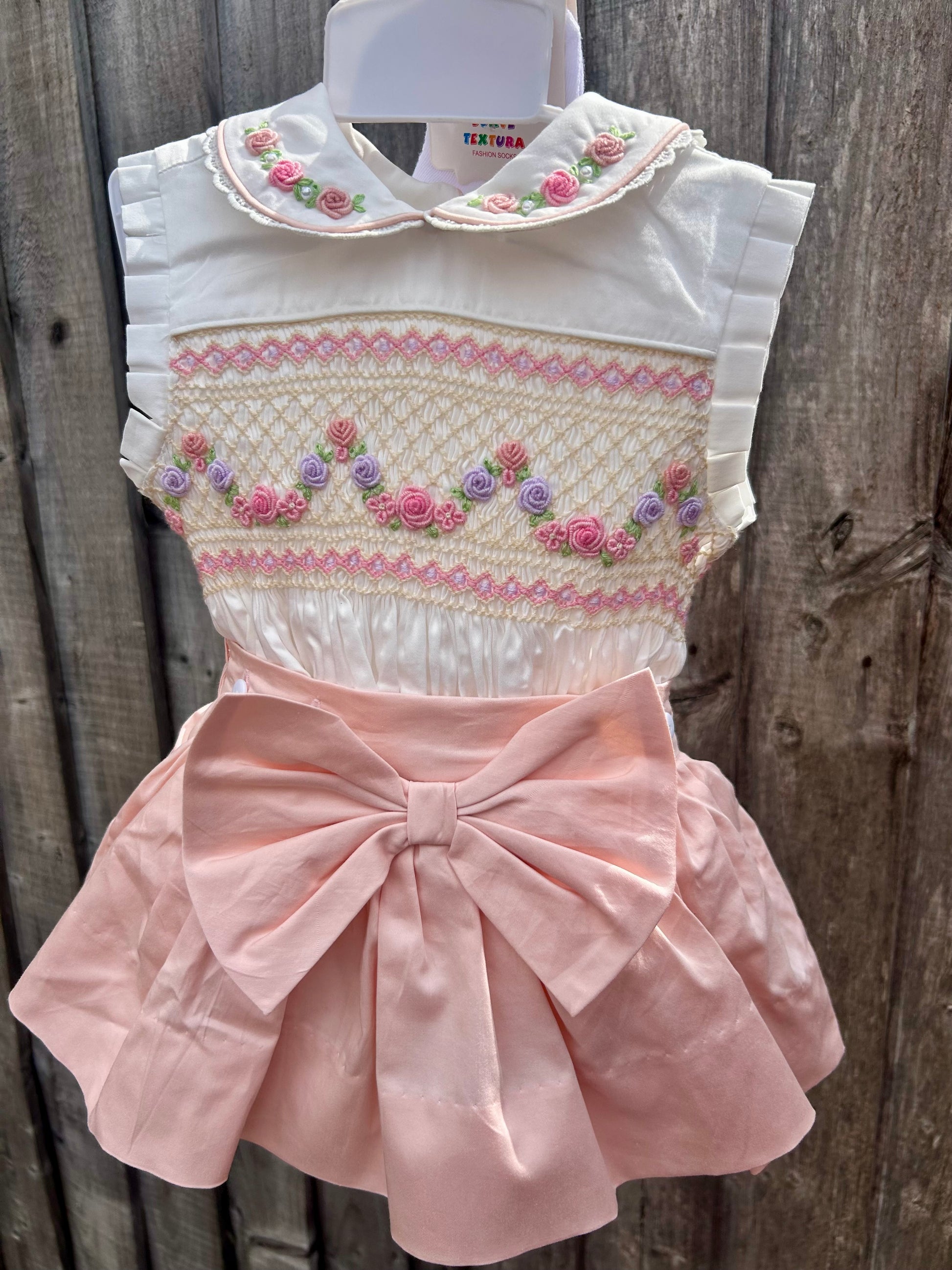 Garland skirted romper