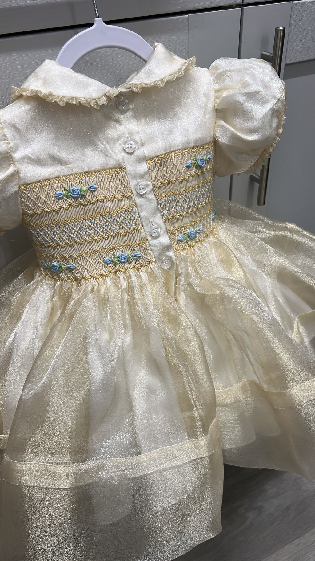 Cream organza dress