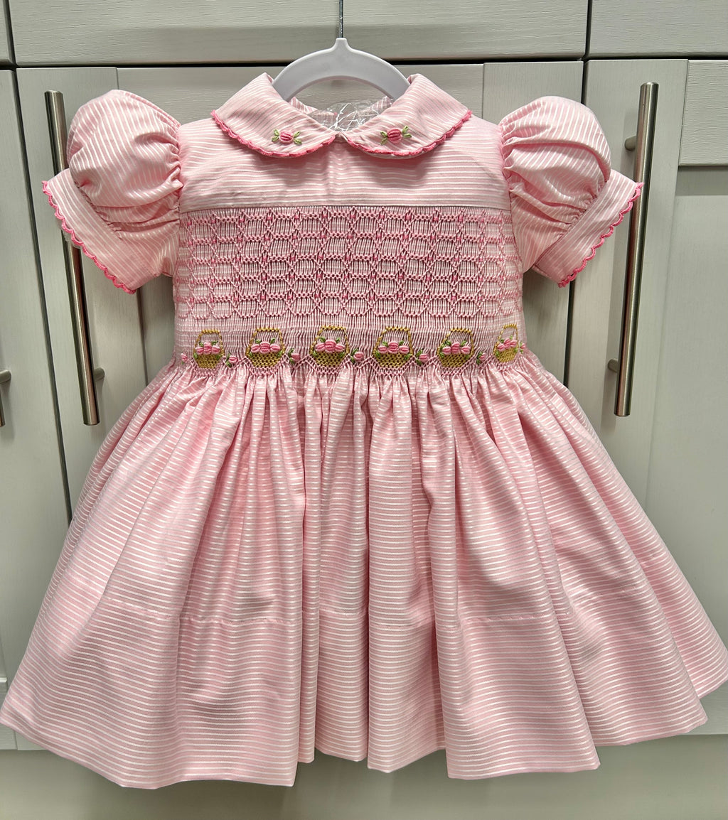 Luxe pink basket dress