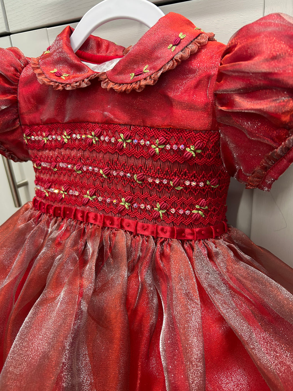 Red organza Christmas desss