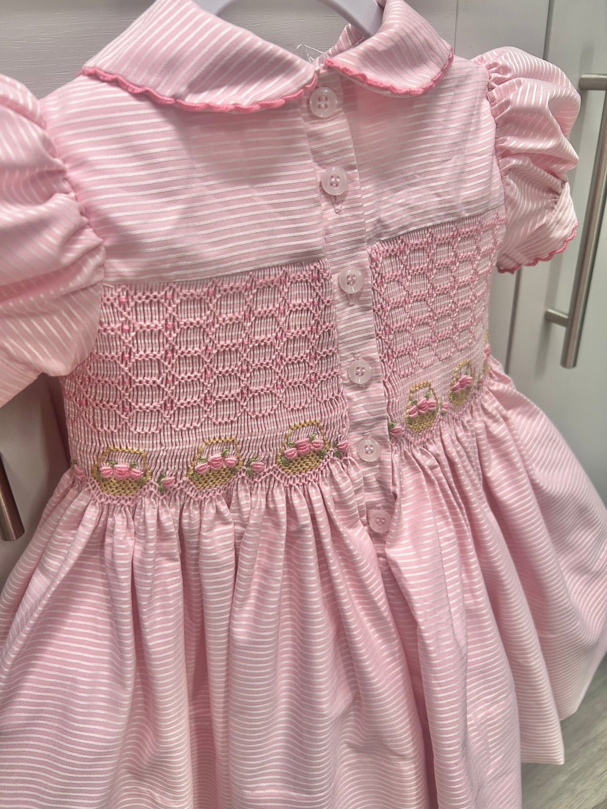 Luxe pink basket dress
